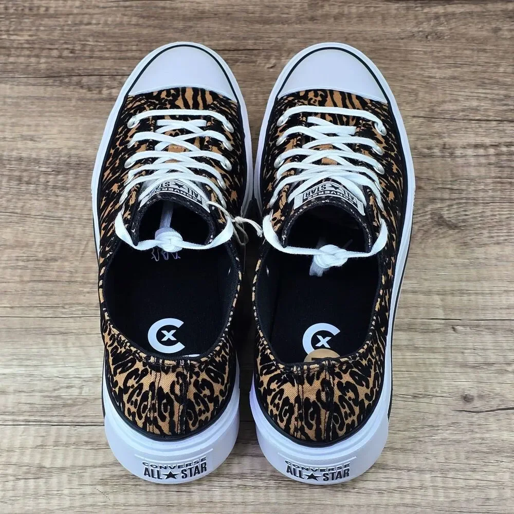 Converse CT All Star Lift Double Stack Platform Leopard Women's Sz 12 Shoes NEW